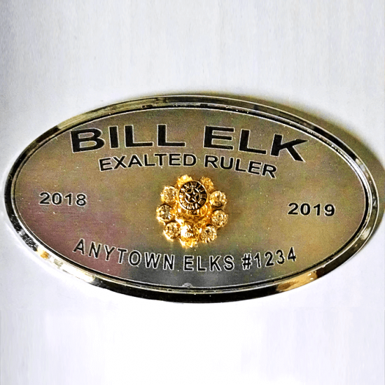 Elks Oval Badge (Single)