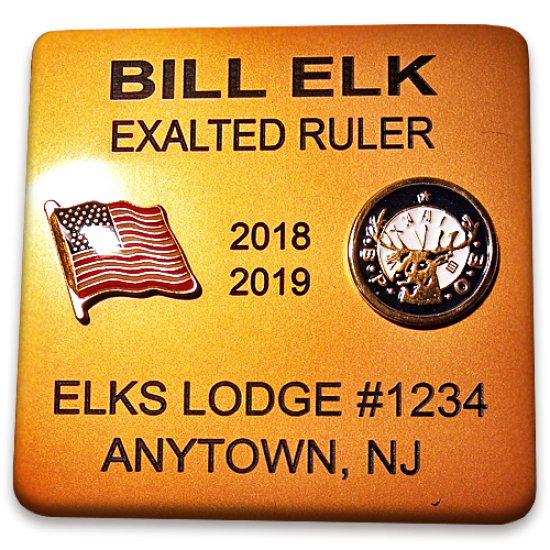 Elks Flat Badge (Single)