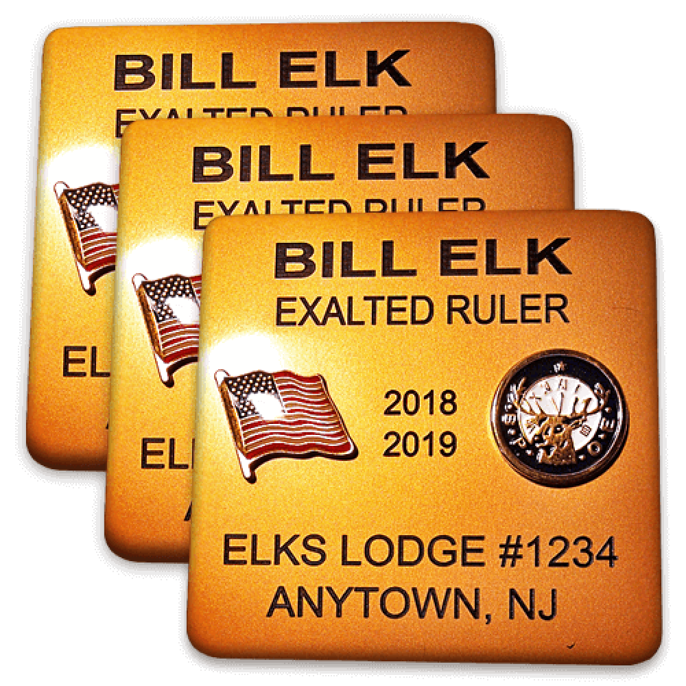 Elks Flat Badge Full Set