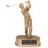 8 3/4 Inch Antique Gold Male Resin Golfer Trophy