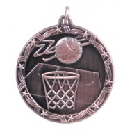 Elks Hoop Shoot Medal with Red White Blue Ribbon