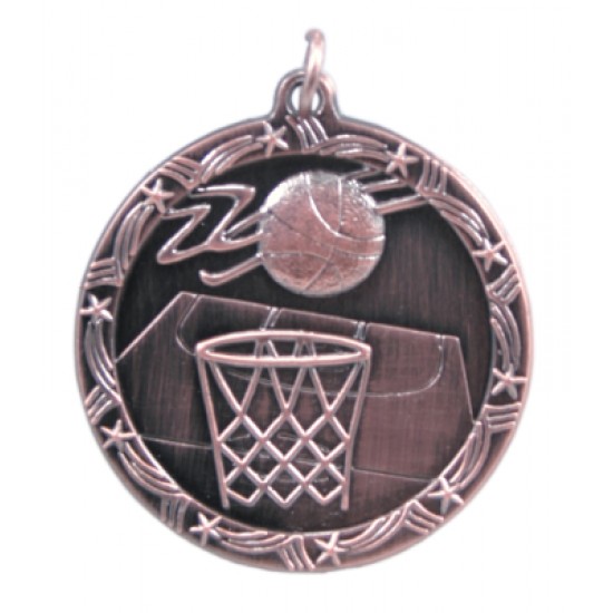 Elks Hoop Shoot Medal with Red White Blue Ribbon