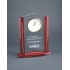 10 1/2" Rectangle Cathedral Acrylic Award with Clock