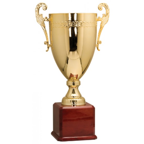 24 1/2" Gold Completed Metal Cup Trophy
