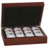 Golf Ball Gift Box with Rosewood Finish 