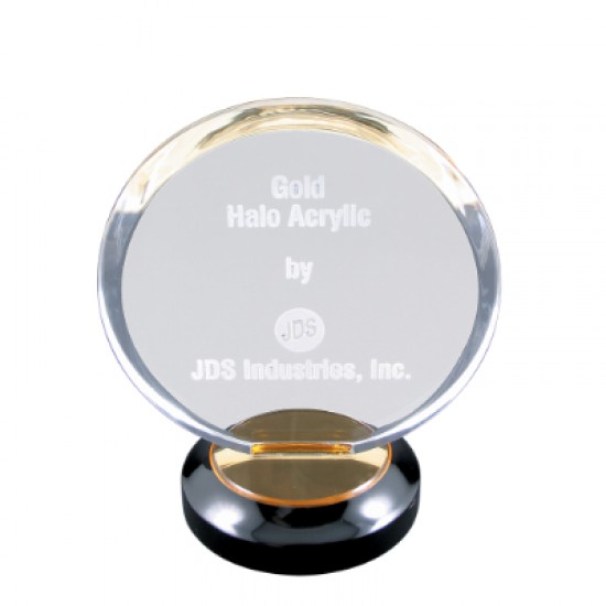 8" Gold Halo Acrylic Award