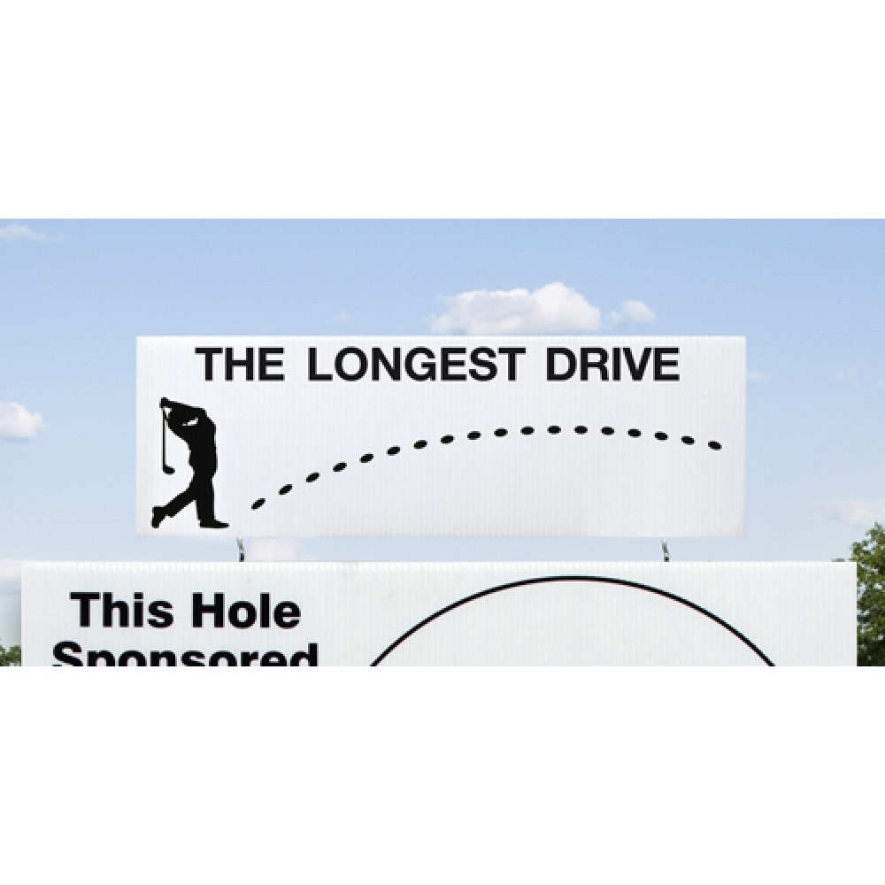 Golf Longest Drive Sign