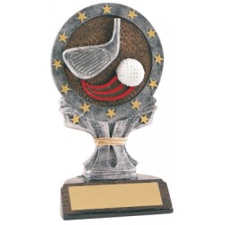 6 1/4 inch Color Golf All Star Resin Trophy