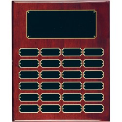 12 x 15" 24 Plate Rosewood Piano Finish Perpetual Plaque Award