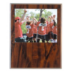 12 X 15" Routed Cherry Photo Plaque with Plexiglass Award. Holds 8 x 10"
