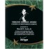 8 x 10 Shooting Star Acrylic Green Marble Plaque Award