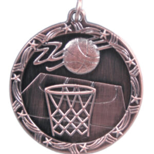 Elks Hoop Shoot Medal with Red White Blue Ribbon