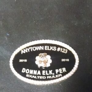Elks Badge Silver Bling