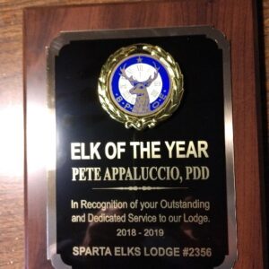 Elks Elk Of The Year Plaque Award 8X10