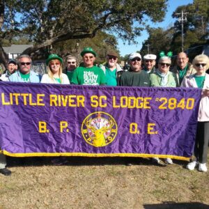 BPOE 9x3 Purple Nylon Elks Parade Banner