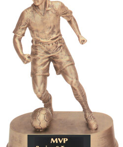 7 3/4 inch Gold Male Soccer Resin Trophy