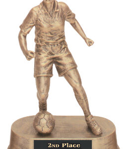 7 3/4 inch Gold Male Soccer Resin Trophy