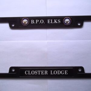 BPO Elks License Plate Holder