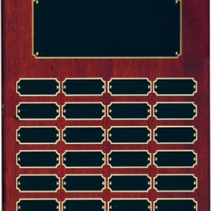 12 x 15" 24 Plate Rosewood Piano Finish Perpetual Plaque Award