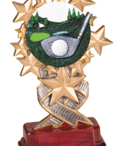 7 inch Golf Starburst Resin Trophy