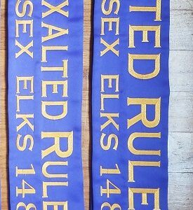 Elks Sash (2 Lines)
