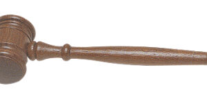 8" Genuine Walnut Gavel w/engraved brass band